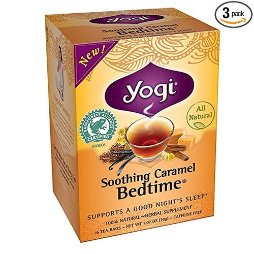 Yogi Tea Tés Caramel Hora De Dormir, Pack De 3