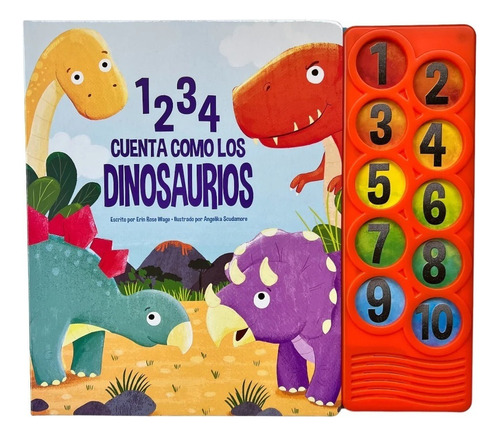 1 2 3 4 Cuenta Como Los Dinosaurios - Libro Con Voz Y Sonido