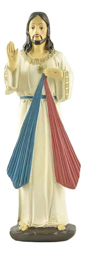 Ls Resina Figura Divina Misericordia De Jesús Ornamento De