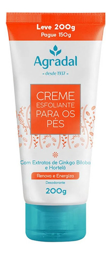 Creme Esfoliante Para Pés 200g - Agradal