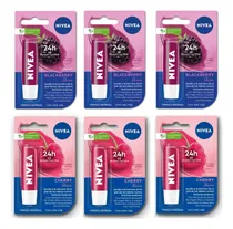 Comprar Combo Nivea Cherry Shine X 3u + Nivea Blackberry 3u.