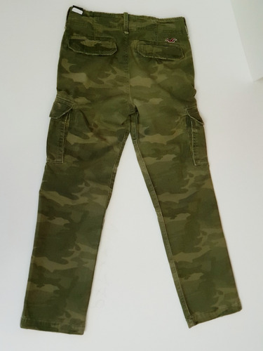 Pantalon Cargo Camuflado Hollister Abercrombie & Fitch 28x30