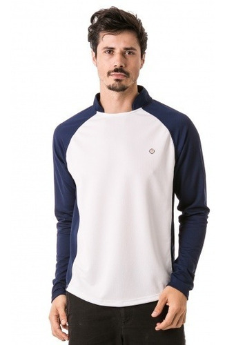 Camisa Raglan Proteção Solar Extreme Uv Gola Alta Dry Line