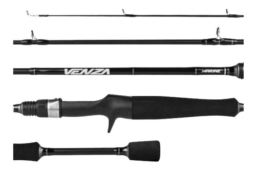 Vara Pesca Carretilha Venza C601mh 1,83 15-30lb Marine Sport