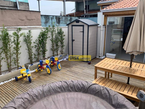 Imagem 11 de 12 de Cobertura Com 2 Dormitórios À Venda, 129 M² Por R$ 410.000,00 - Vila Leopoldina - Santo André/sp - Co0060