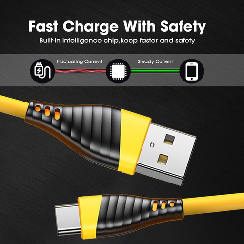 Cargador De Cable De Datos De Carga Rápida De 120 W Con Velo