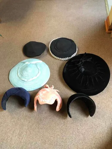 comprar Sombreros Antiguos De Dama Conservados Años 40 Exclusivos