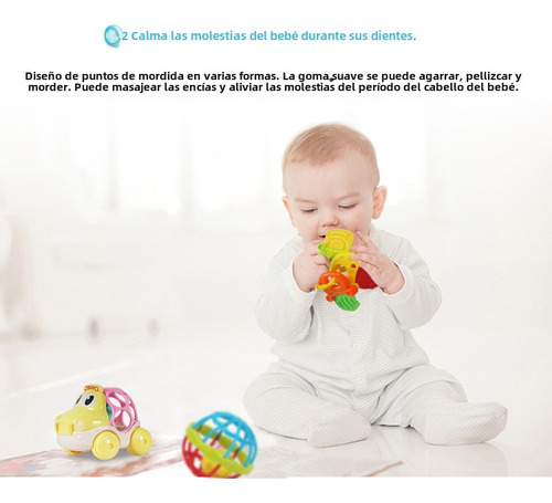 Sonajas Para Bebé Set De 10 Piezas Juguetes De Agarre