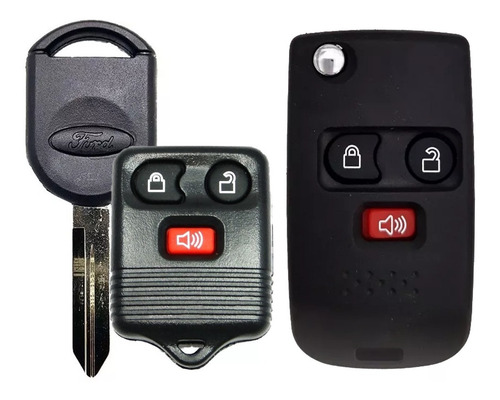 Carcasa Control Remoto Modificacion Ford 3 Botones