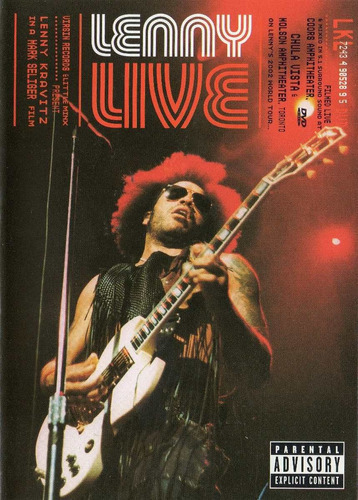 Dvd - Lenny Live - Virgin Records America
