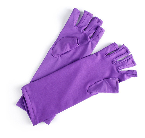 1 Par Uv Escudo Guantes Anti Uv Manicura Guantes Proteger La