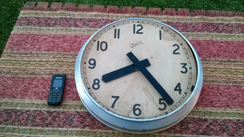 Antiguo Reloj Pared Sombol 38 Cm De Diámetro A Reparar Ver