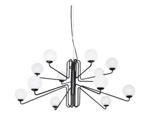 Colgante Araña 12 Luces Roger Apto Led Deco Moderno Gmg