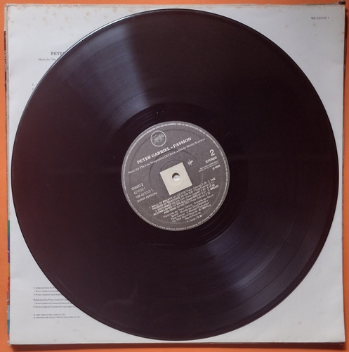Lp Peter Gabriel Passion 1989 Álbum Duplo Nacional Vinil (Usado)
