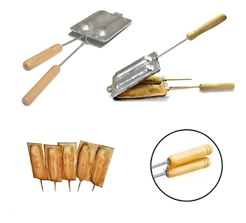 Forma Para Crepe Suiço Fogão Aluminio Fundido Resistente Cor Prata