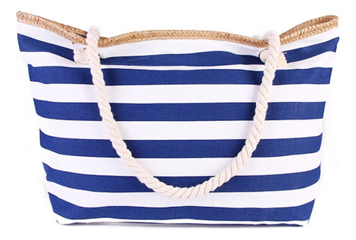 Bolso De Playa Reutilizable Con Cremallera Lisa