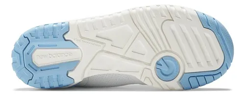 Tenis New Balance 550 Mujer-blanco/celeste