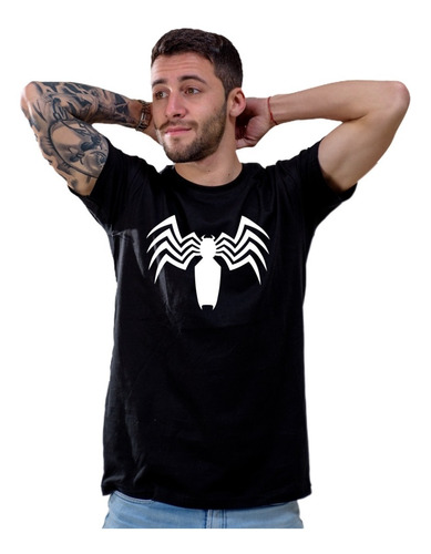 Spiderman  Venom Remeras Estampadas De Comics # 133