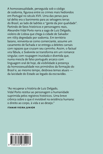 Sodomita, De Alexandre Vidal Porto. Editora Companhia Das Letras, Capa Mole Em Português
