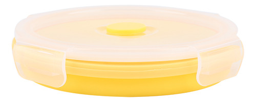 Comida Redonda De Silicona Plegable Para Microondas Lunch, 5