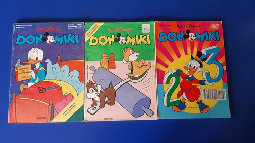 3 Revistas Disney Comics Don Miki 1980'