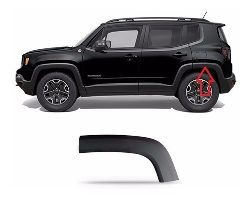 Moldura Guardabarro Trasero Jeep Renegade 2015 2016.........