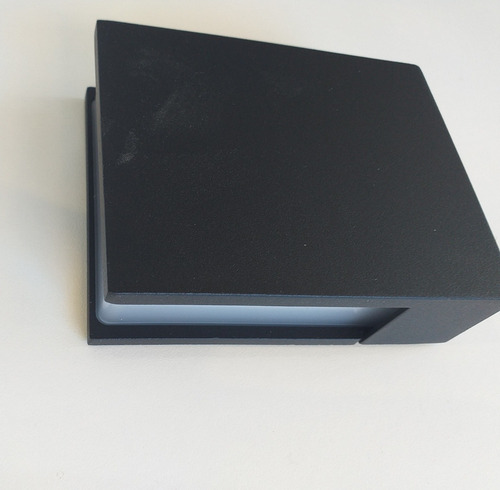 Imagen 3 de 6 de Aplique De Exterior Baliza Aluminio Negro Led 4.8w
