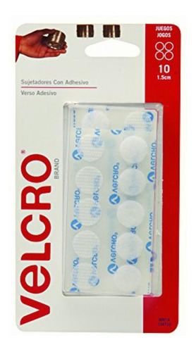 Velcro Brand Círculos Con Adhesivo De Uso General Blancos