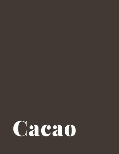 Libro: Cacao: Un Libro Decorativo: ¦ Perfecto Para Apilar Y