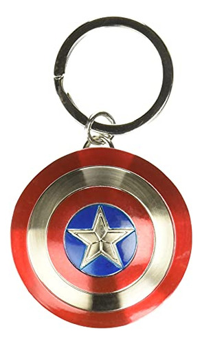 Llavero De Peltre De Capitán América De Marvel.