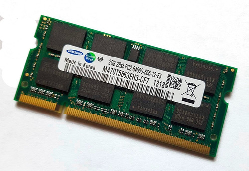 Imagen 4 de 4 de Memoria Ram Ddr2 2gb 800mhz Sodimm Nuevas Samsung - Notebook