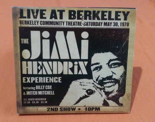 Jimi Hendrix - Live At Berkeley (2012) Cd