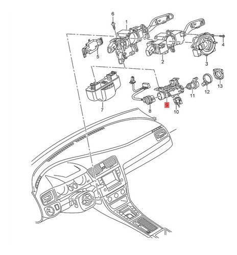 Switch Encendido Seat Toledo Leon Altea 2.0 2004-2012 @