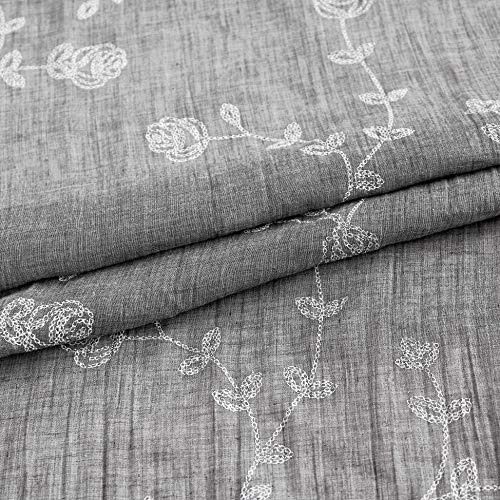 Cortinas Traslúcidas Con Estampado De Flores De Rosa Y Botán