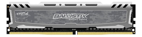 Memoria RAM Ballistix Sport LT color gray 8GB 1 Crucial BLS8G4D26BFSBK
