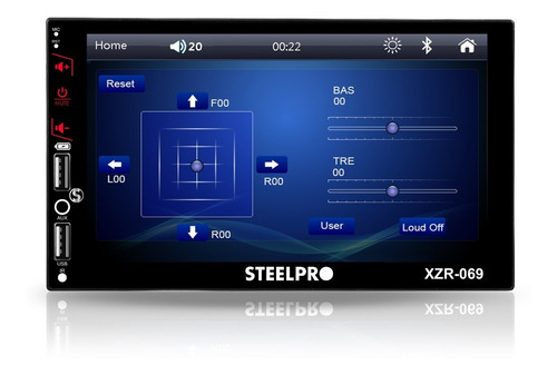 Imagen 7 de 9 de Autoestéreo Con Pantalla 7' Mirrorlink Bt + Cámara- Steelpro