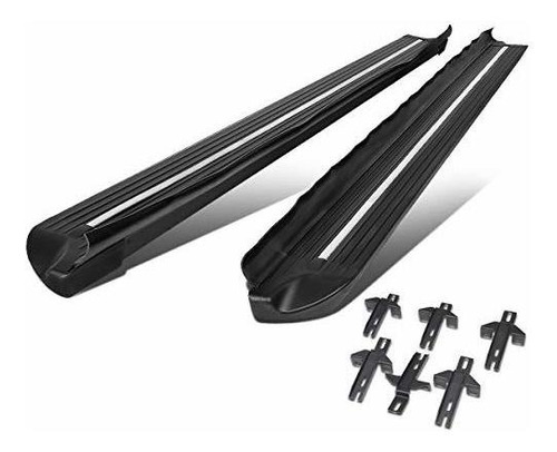 Estribo - 4 Inches Black Coated Aluminum Side Step Nerf Bar 