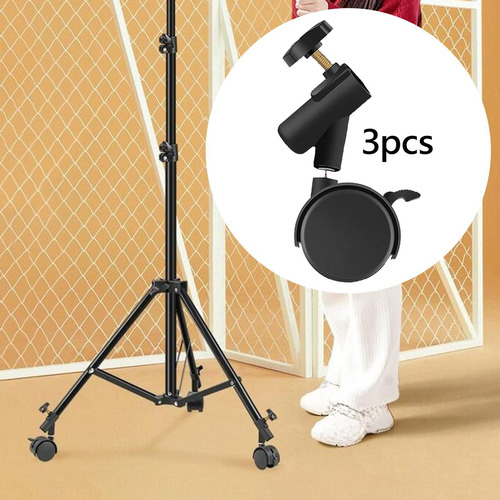 3pcs Ruedas De Soporte De Luz De Servicio Pesado Con 19 Mm