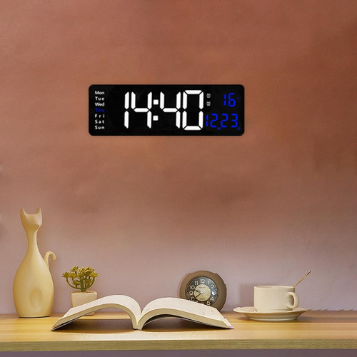 Reloj De Pared Digital Led De Gran Tamaño De 15 Pulgadas