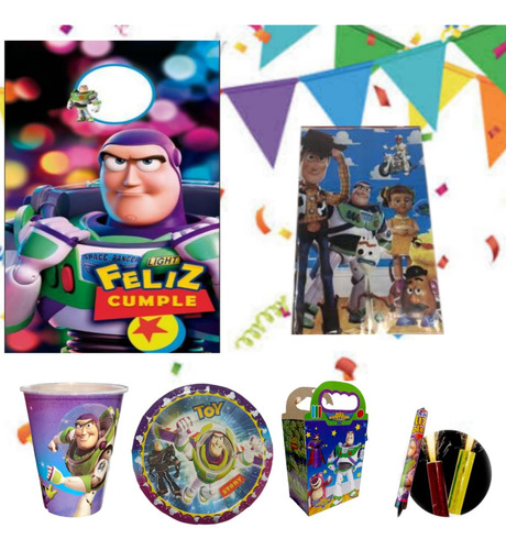 Buzz Lightyear Toy Story Artículo Paq Fiesta Vela Temática 
