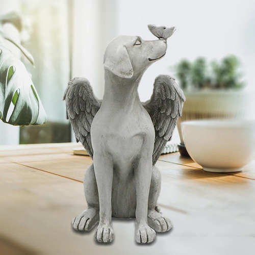 Escultura Decorativa De Cachorro Para Ambientes Internos E