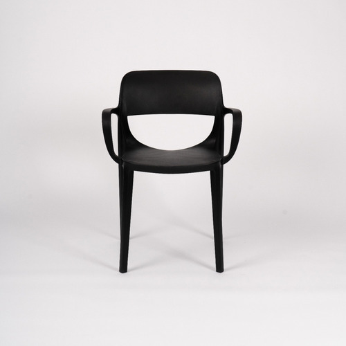 Silla De Jardín Apilable Smile Con Apoyabrazos