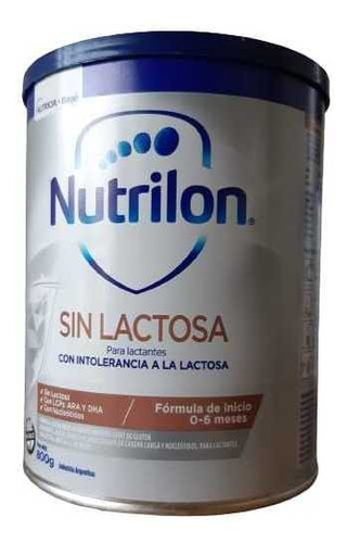 Nutrilon Sin Lactosa En Lata De 1 De 800g - 0 Meses A 2 Años