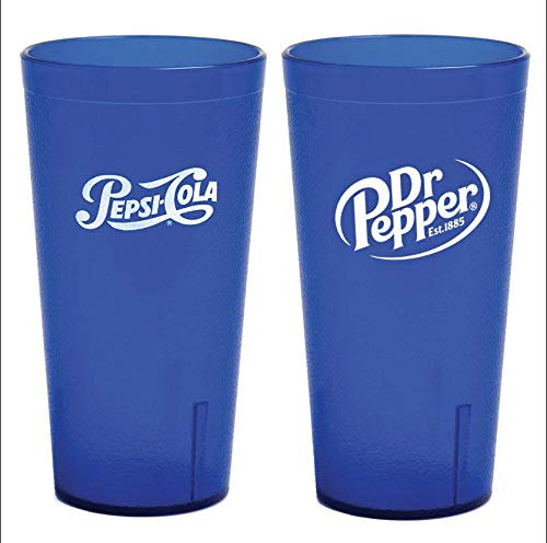 Vaso Plastico Color Azul Rey 24 Onza Para Pepsi Dr Pepper