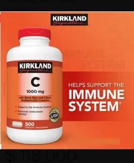 Kirkland Vitamina C 1000mg 500 Tabletas Envío Gratis Ya!