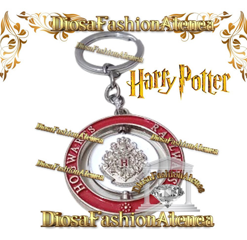 Llavero Harry Potter - Hogwarts - Magia En Tus Llaves Mod 2 Rojo/plateado