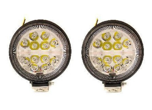 Faro Led Auxiliares Redondos 27w 9 Leds Slim