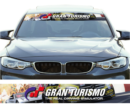 Sticker Calcomania Gran Turismo Parabrisas Full Color Gt8