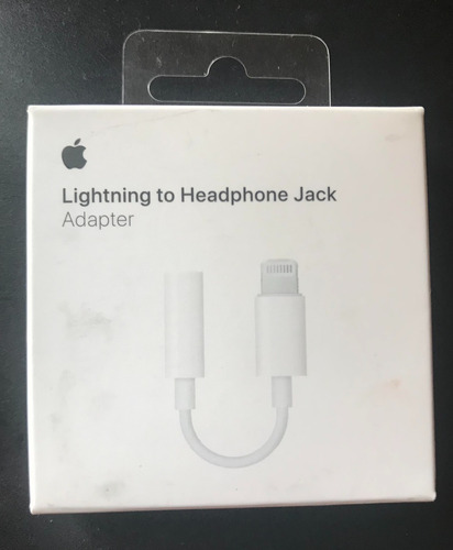 Imagen 1 de 4 de Adaptador Ligtning A Jack De Audio Original Apple