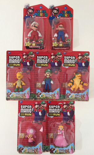 Muñecos Mario Bros Figuras Juguetes Mario Luigi Hongo 12cm